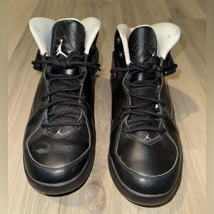 Nike FLIGHT Air Jordan Men's Black and White Sneakers